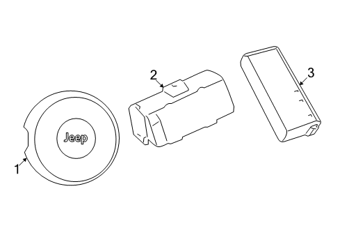 2024 Jeep Wrangler AIR BAG-SEAT Diagram for 68569340AA