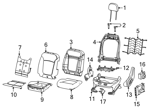 2023 Jeep Compass Power Seats Diagram 1