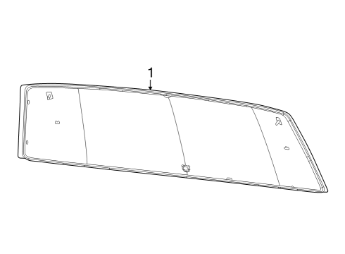 2024 Jeep Grand Cherokee Glass - Lift Gate Diagram