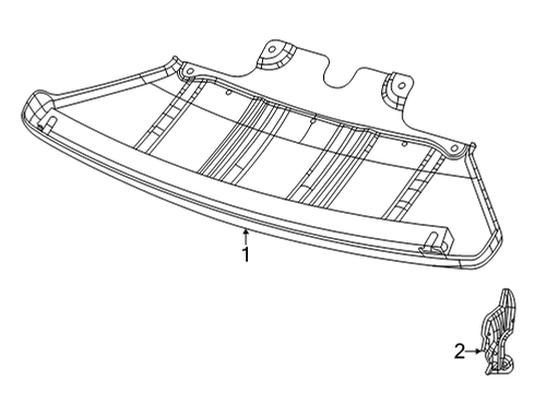 2023 Jeep Grand Wagoneer L Splash Shields Diagram