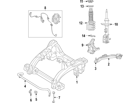 2022 Chrysler Pacifica BRAKE Diagram for 68522906AB