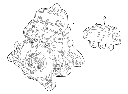 2022 Jeep Grand Cherokee Generator & Regulator Diagram