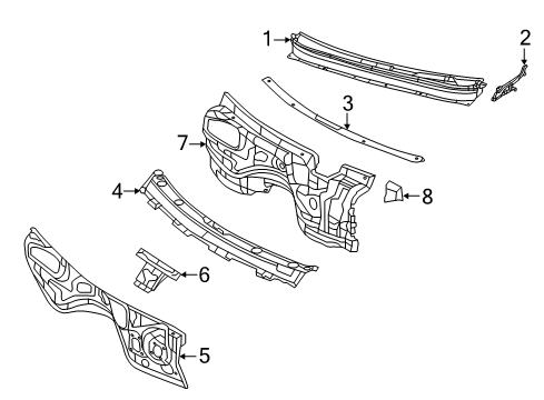 2016 Jeep Grand Cherokee PANEL-DASH Diagram for 68251645AF