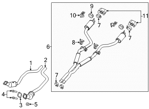 2023 Dodge Challenger Exhaust Components Diagram 4