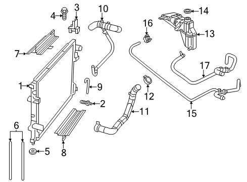 2023 Dodge Charger Radiator & Components Diagram 4