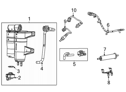 2022 Jeep Grand Wagoneer PCV Diagram for 68358481AD