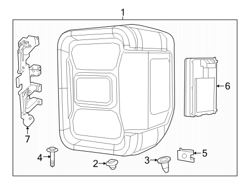 2022 Jeep Gladiator Lane Departure Warning Diagram