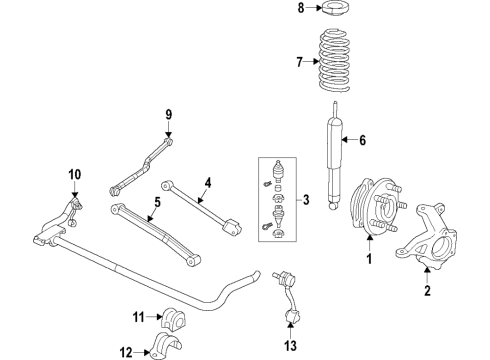 2023 Jeep Gladiator BAR KIT-FRONT Diagram for 68601966AA