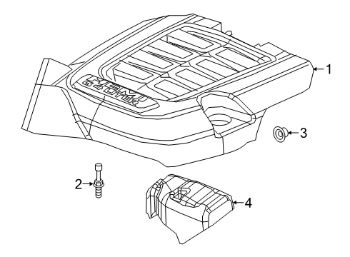 2023 Ram 2500 Engine Appearance Cover Diagram