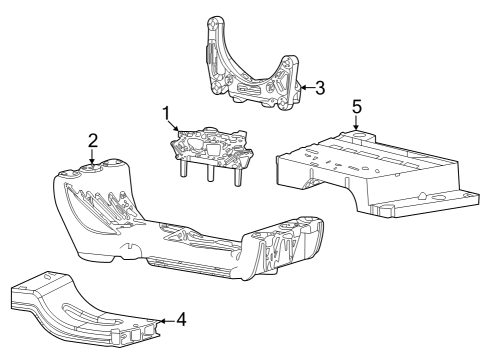 2024 Jeep Grand Cherokee CROSSMEMB-Transmission Diagram for 68428575AA