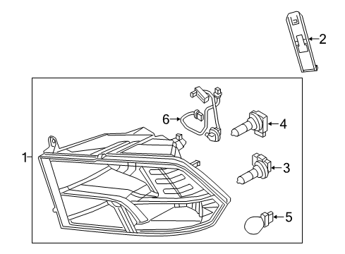 2022 Ram 1500 Classic Bulbs Diagram 2