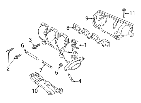 2023 Dodge Durango EXHAUST Diagram for 68591591AA