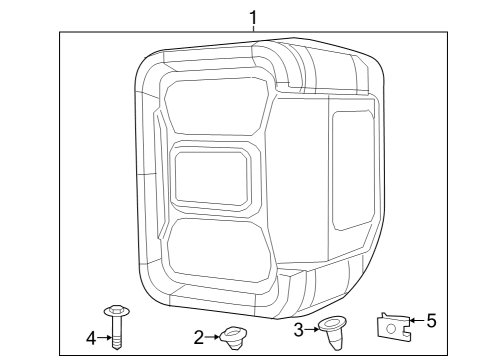 2023 Jeep Gladiator Combination Lamps Diagram 3