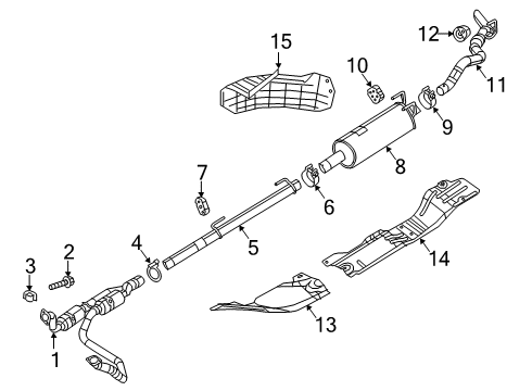 2022 Ram 3500 Exhaust Components Diagram 1