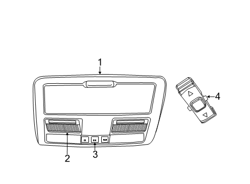 2021 Chrysler 300 Overhead Console Diagram