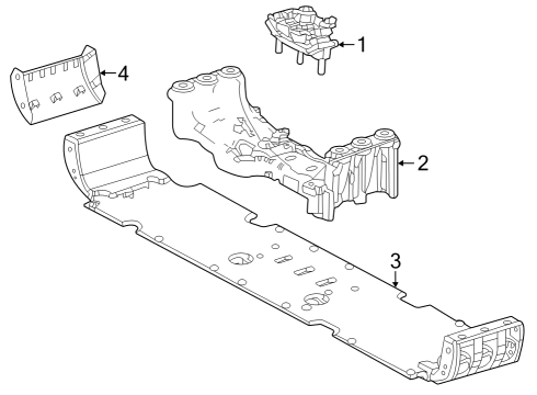 2022 Jeep Grand Cherokee Engine & Trans Mounting Diagram 4