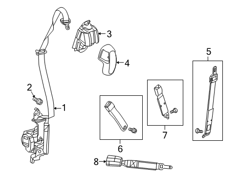 2022 Ram 1500 Classic Seat Belt Diagram 2