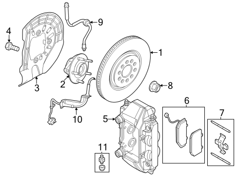 2024 Dodge Hornet SHIELD-BRAKE Diagram for 68638460AA