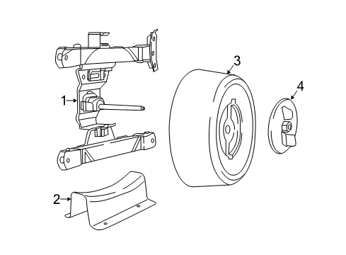 2021 Chrysler Voyager Spare Tire Carrier Diagram