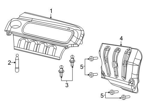 2021 Ram ProMaster City Engine Appearance Cover Diagram