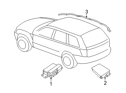 2022 Dodge Durango Parking Aid Diagram 1