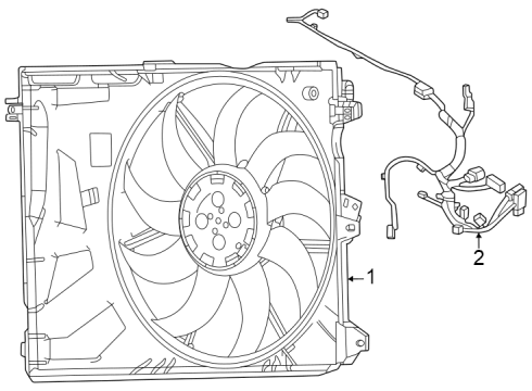 2023 Dodge Hornet Cooling System, Radiator, Water Pump, Cooling Fan Diagram