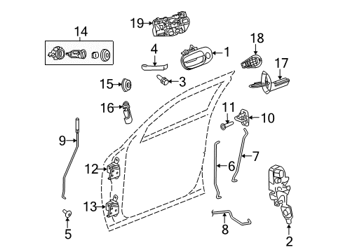 2020 Dodge Challenger SWITCH-FRONT DOOR Diagram for 68590222AA