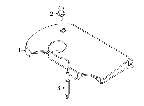 2021 Jeep Renegade Engine Appearance Cover Diagram 1