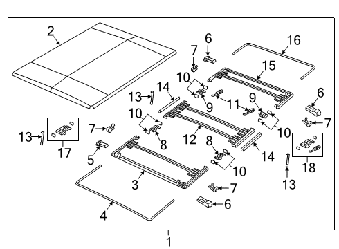 2023 Ram 2500 Exterior Trim - Pick Up Box Diagram 5