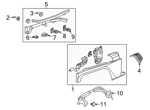 2021 Jeep Wrangler SHIELD-SPLASH Diagram for 68299171AE