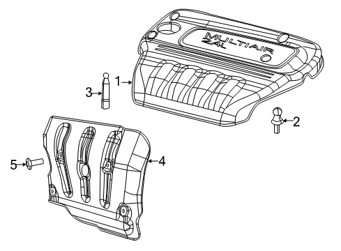 2022 Jeep Compass Engine Appearance Cover Diagram