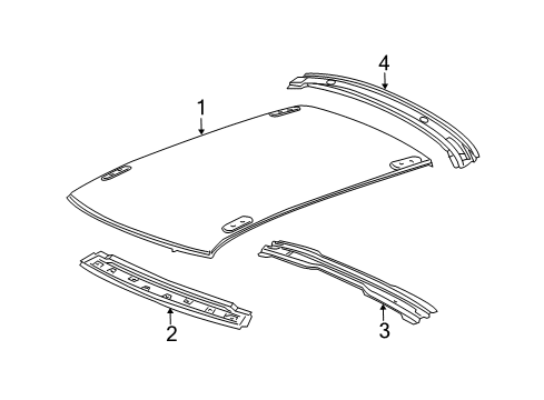 2023 Dodge Challenger Roof & Components Diagram