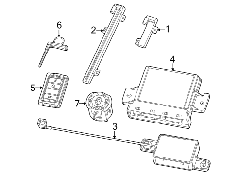 2024 Jeep Grand Cherokee MODULE-HUB Diagram for 68582682AD