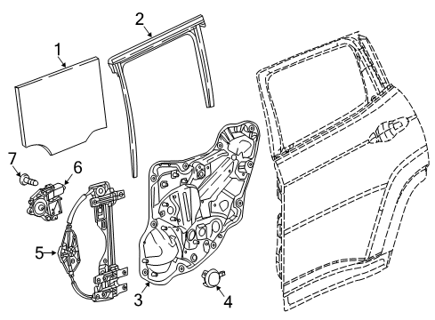 2023 Jeep Compass Rear Door Diagram