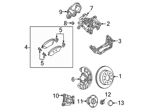 2022 Ram ProMaster 2500 DISC BRAKE Diagram for 68603419AA