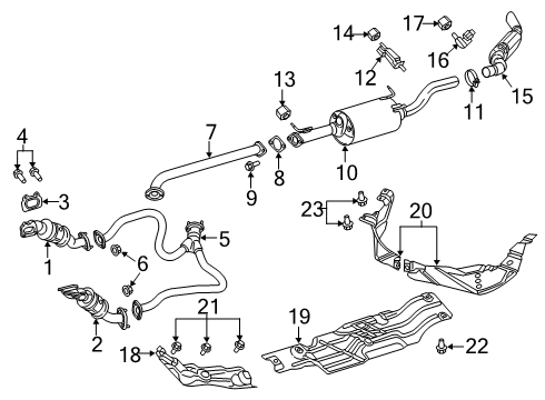 2022 Ram 1500 Exhaust Components Diagram 3