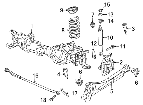 2022 Ram 2500 Shocks & Suspension Components - Front Diagram 3