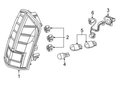 2022 Chrysler 300 Tail Lamps Diagram