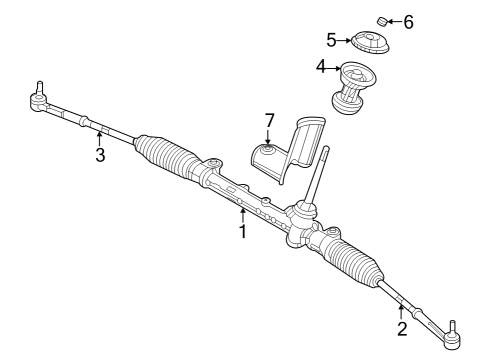 2024 Jeep Grand Cherokee L Steering Column, Steering Wheel & Trim, Shaft & Internal Components Diagram 2