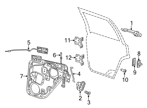 2022 Jeep Grand Cherokee WK Lock & Hardware Diagram 2