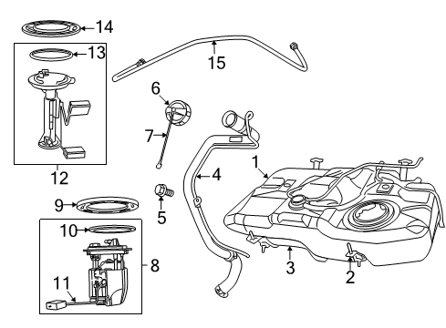 2017 Jeep Compass FUEL PUMP/LEVEL UNIT Diagram for 68368228AC