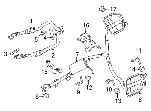 2023 Dodge Charger Exhaust Components Diagram 2