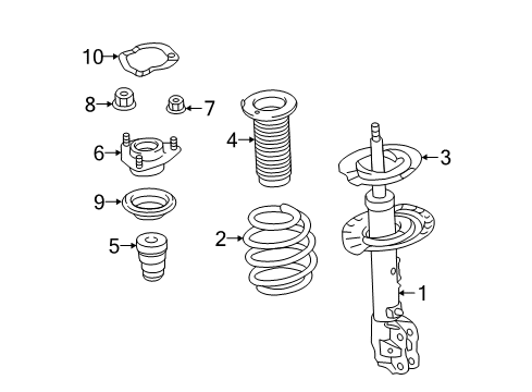 STRUT-Front Suspension Diagram for 4060A621