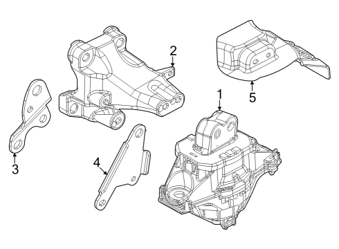 2024 Jeep Grand Cherokee Bracket-Engine Mount Diagram for 68375850AA