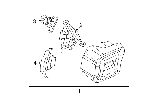 2024 Jeep Wrangler LAMP-TAIL Diagram for 68434889AC