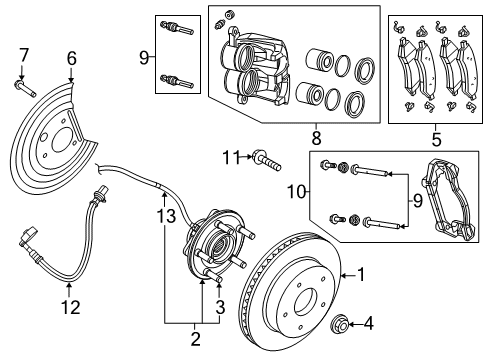 2023 Ram 1500 ANTI-LOCK BRAKE SYSTEM Diagram for 68531864AH