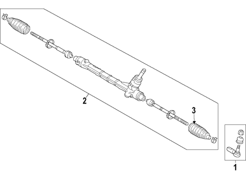 2022 Jeep Renegade Steering Column & Wheel, Steering Gear & Linkage Diagram 3