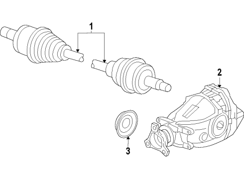 2022 Dodge Charger Rear Axle, Drive Axles, Propeller Shaft Diagram