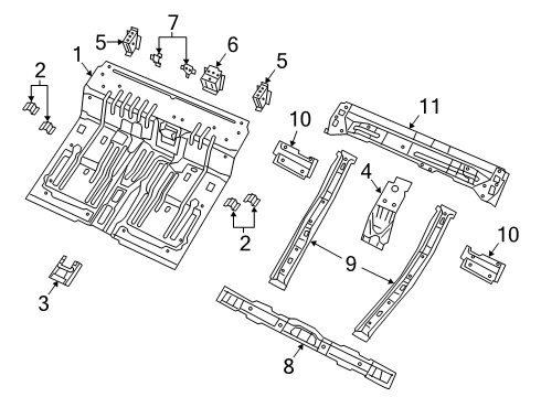 2022 Jeep Gladiator Floor Diagram 2