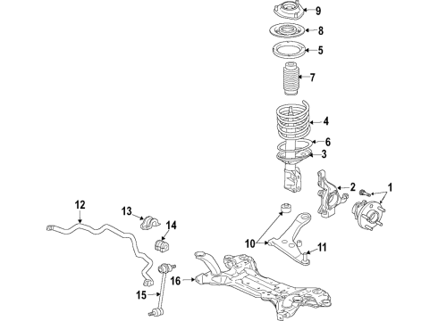 2015 Chrysler 200 SPRING SEAT Diagram for 68565579AA